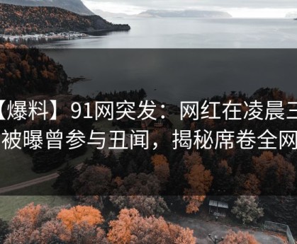 【爆料】91网突发：网红在凌晨三点被曝曾参与丑闻，揭秘席卷全网
